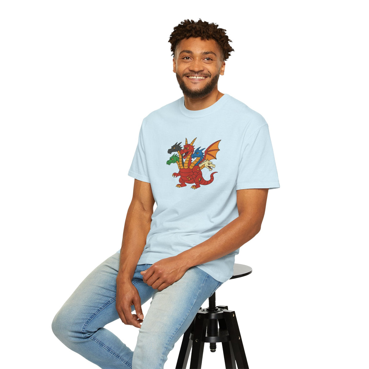 Multi-Headed Dragon T-Shirt — Colorful Fantasy Creature Tee
