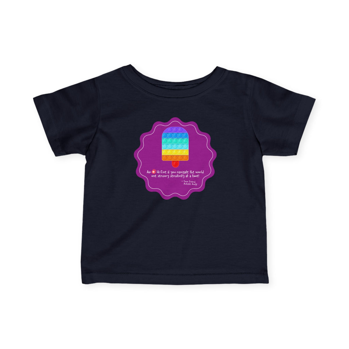 AUTISTIC ANDY 'COLOR-CODED ADVENTURES' INFANT FINE JERSEY TEE - LIMITED EDITION