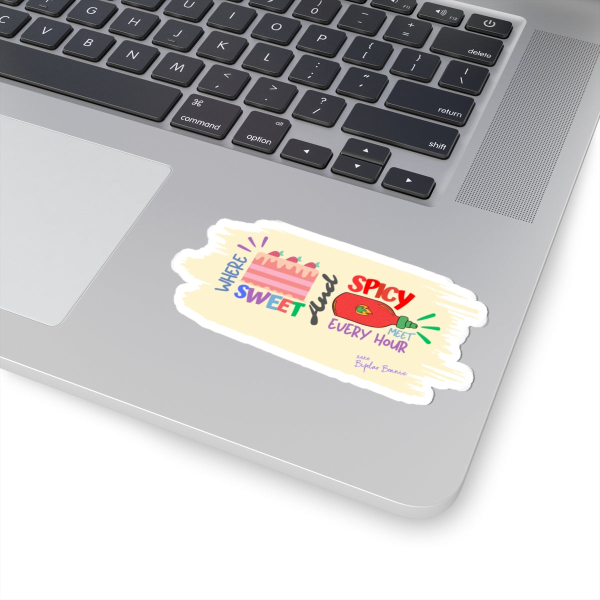 Bipolar Bonnie Series - "Bipolar: Where Sweet And Spicy Meet Every Hour Matter." Kiss-Cut Stickers