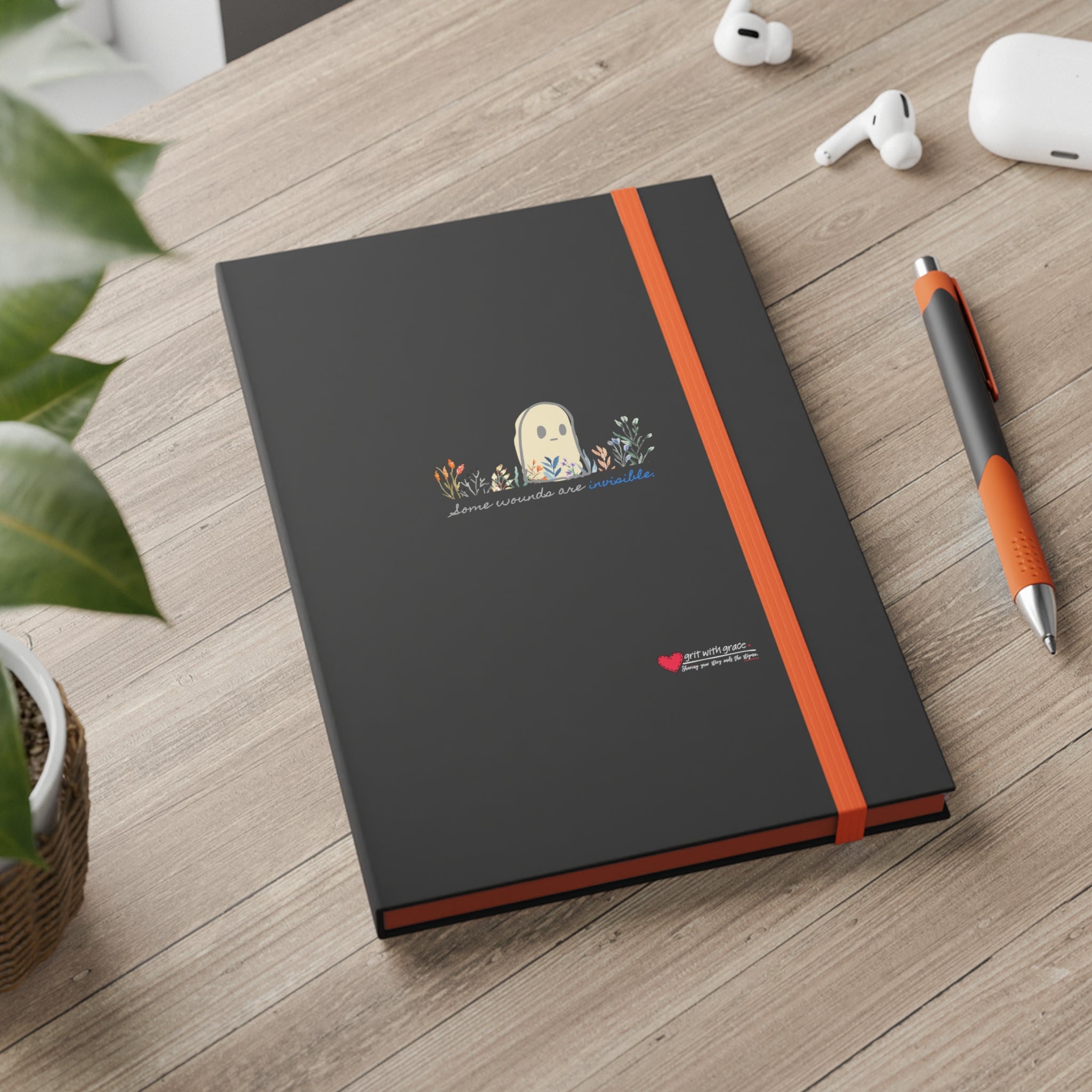 Grit with Grace 'Trauma Transformation' Ruled Notebook