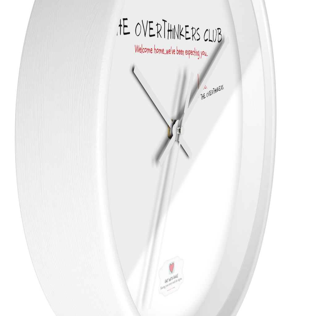 The Overthinkers Club Wall Clock