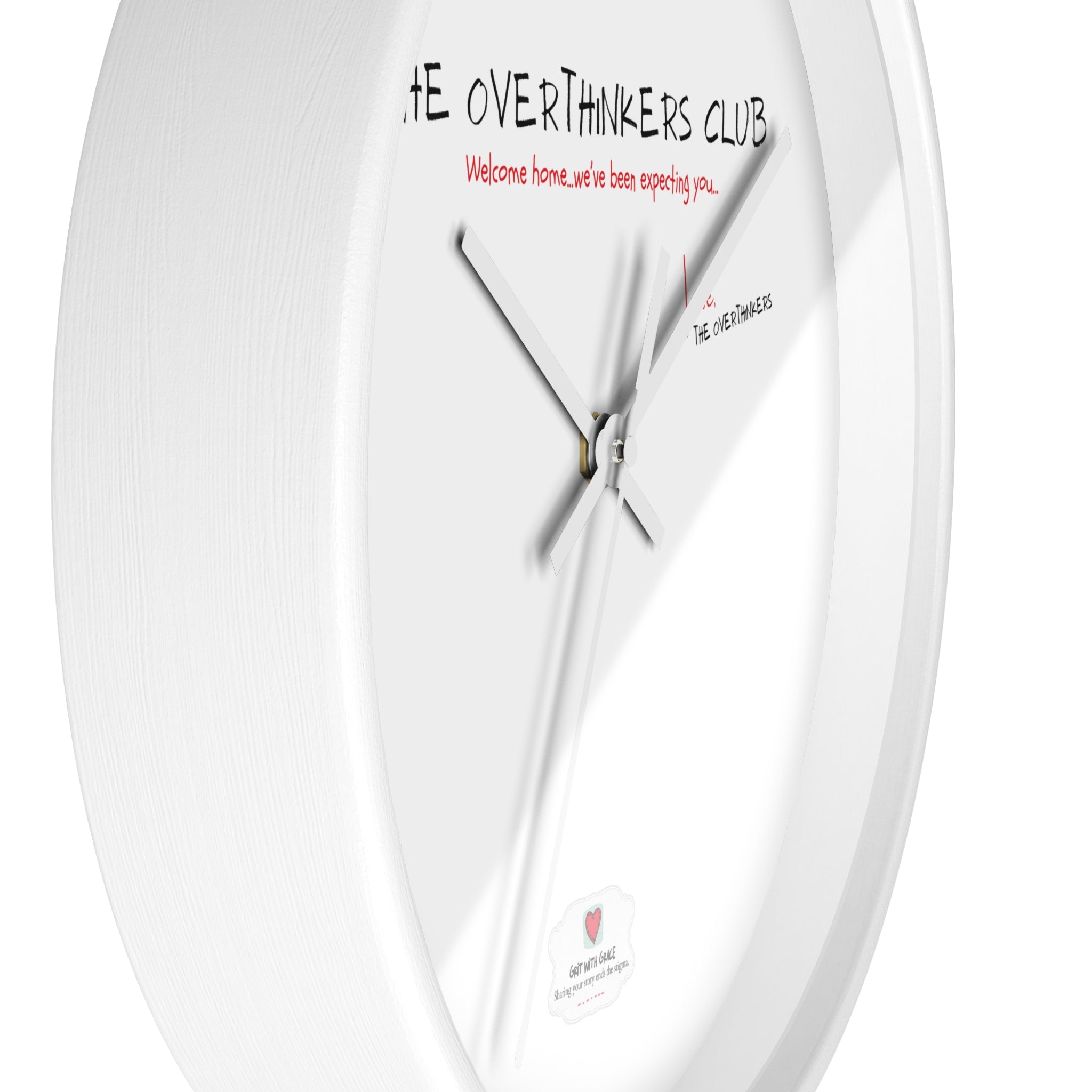 The Overthinkers Club Wall Clock