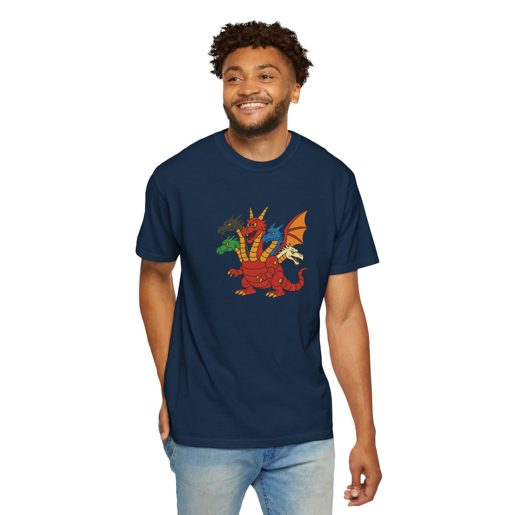 Multi-Headed Dragon T-Shirt — Colorful Fantasy Creature Tee