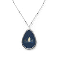 Invisible Ghost Series - "Some wounds are invisible." Oval Necklace