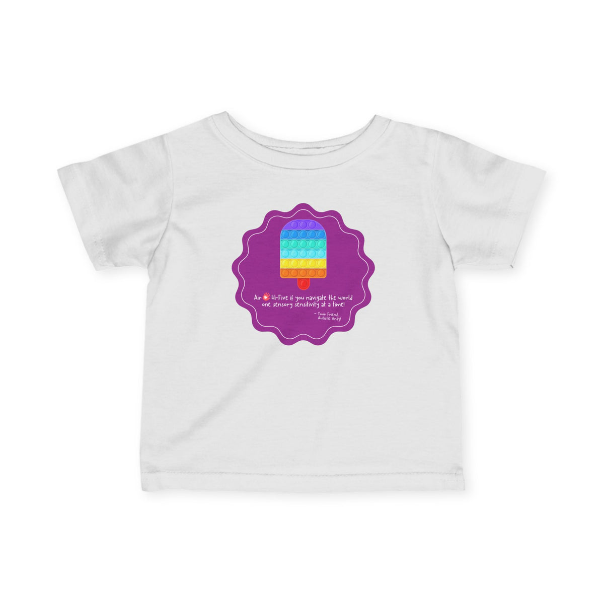 AUTISTIC ANDY 'COLOR-CODED ADVENTURES' INFANT FINE JERSEY TEE - LIMITED EDITION