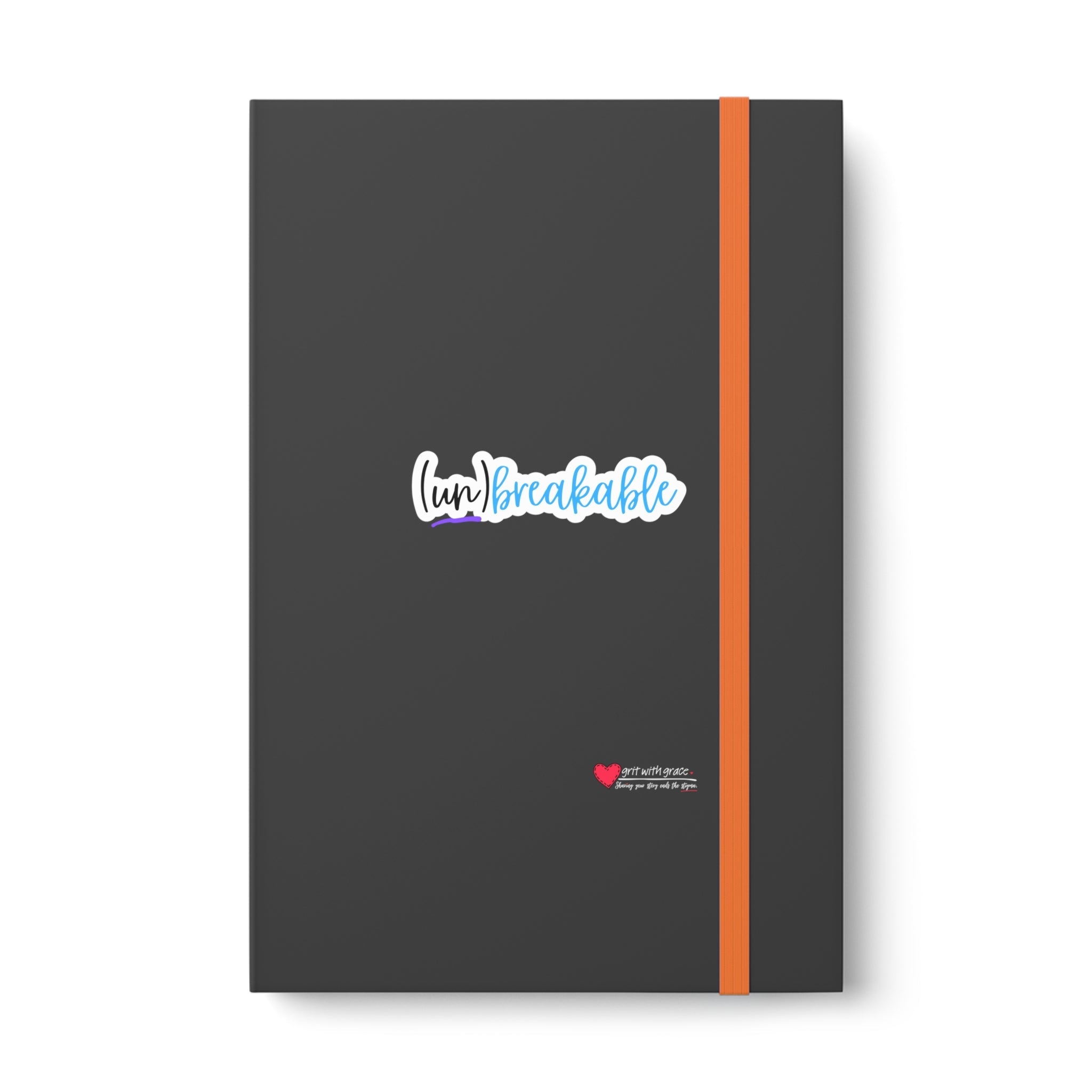 Mental Health Matters - "(un) breakable." Color Contrast Notebook - Ruled