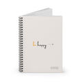 Bee Happy Series - "Be Happy." Spiral Notebook