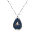 Invisible Ghost Series - "Not all battles leave visible scars." Oval Necklace