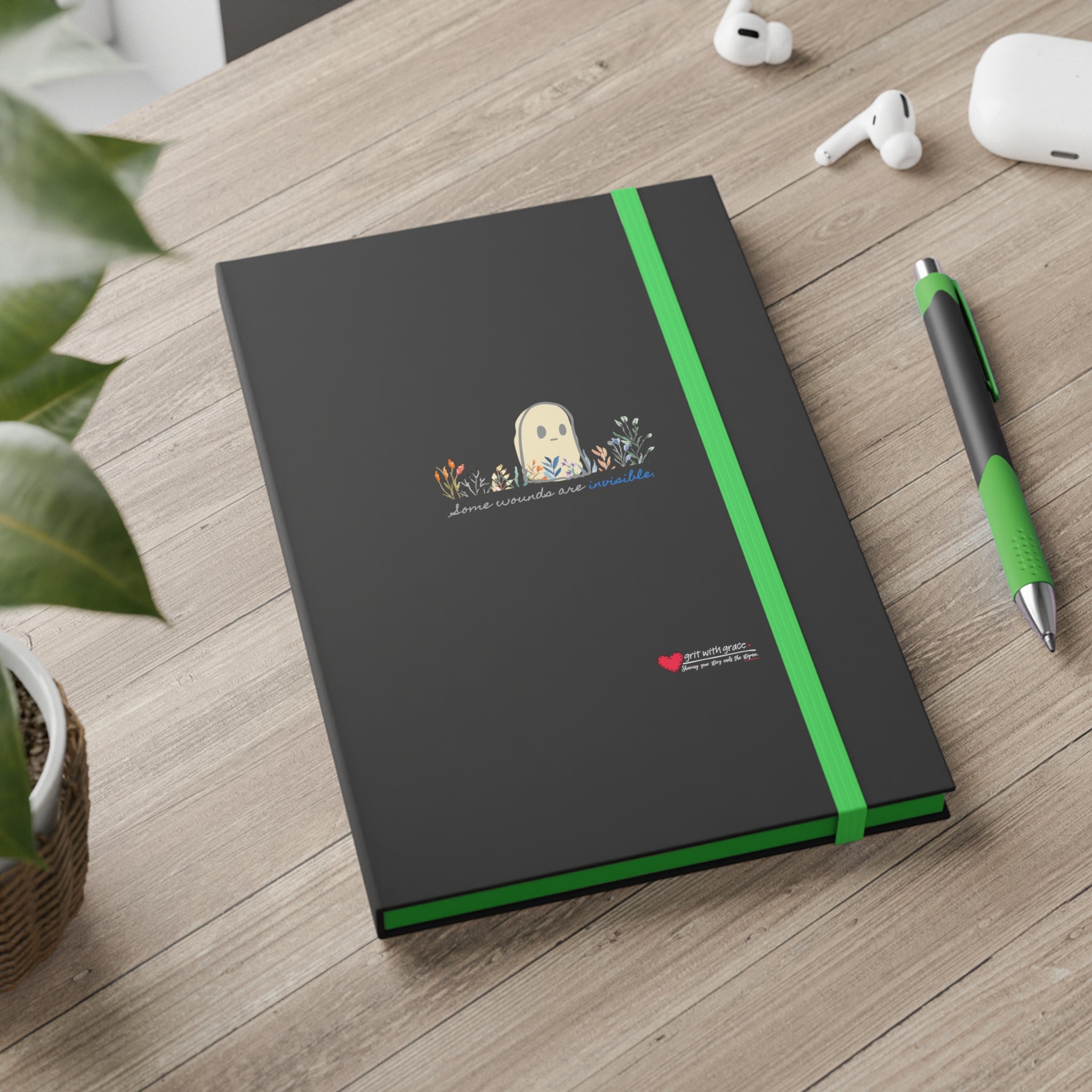 Grit with Grace 'Trauma Transformation' Ruled Notebook