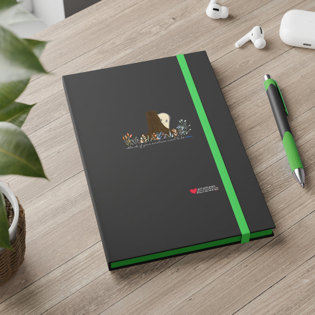 Invisible Ghost 'Seen Emotions' Ruled Color Notebook