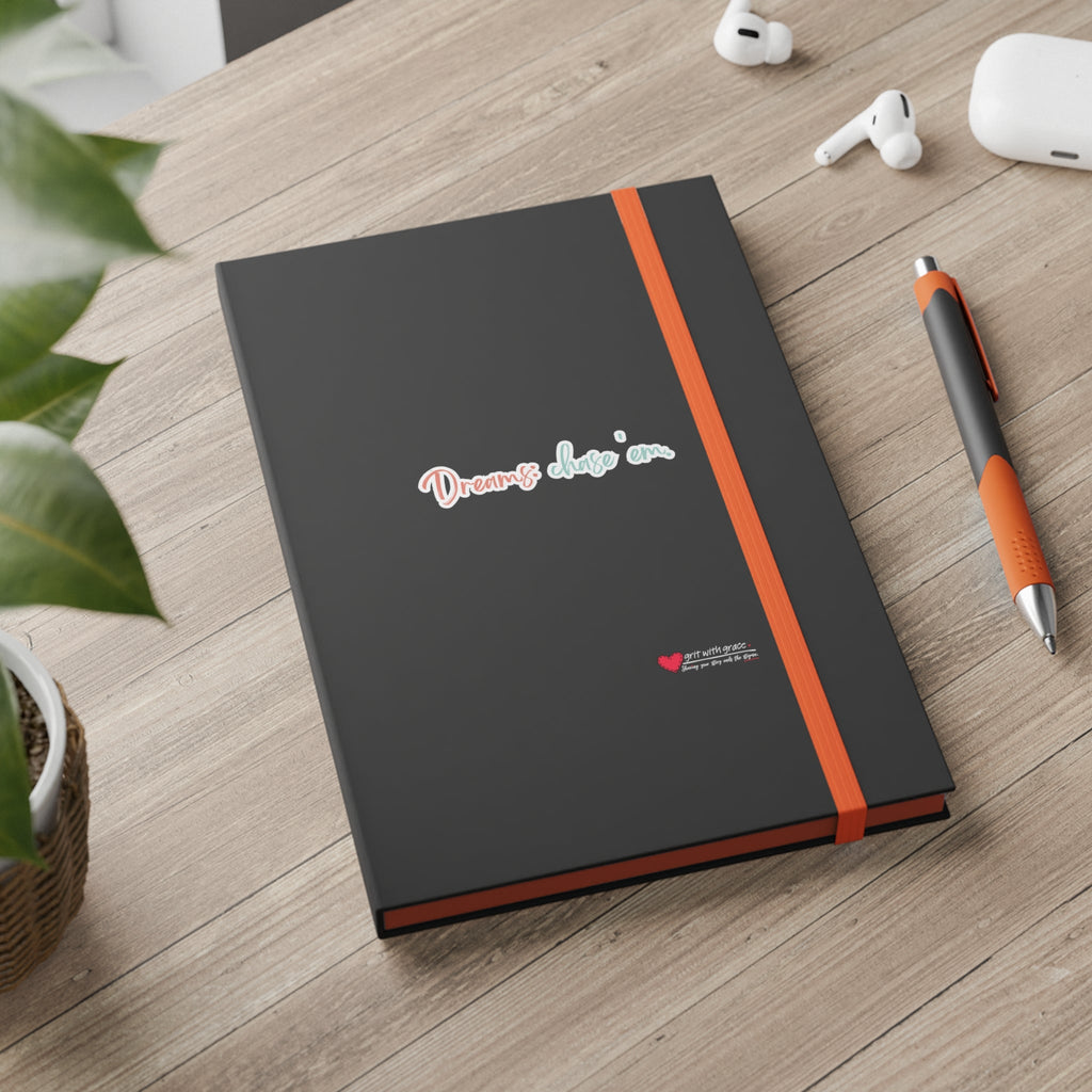 Mental Health Matters - "Dreams: chase 'em." Color Contrast Notebook - Ruled