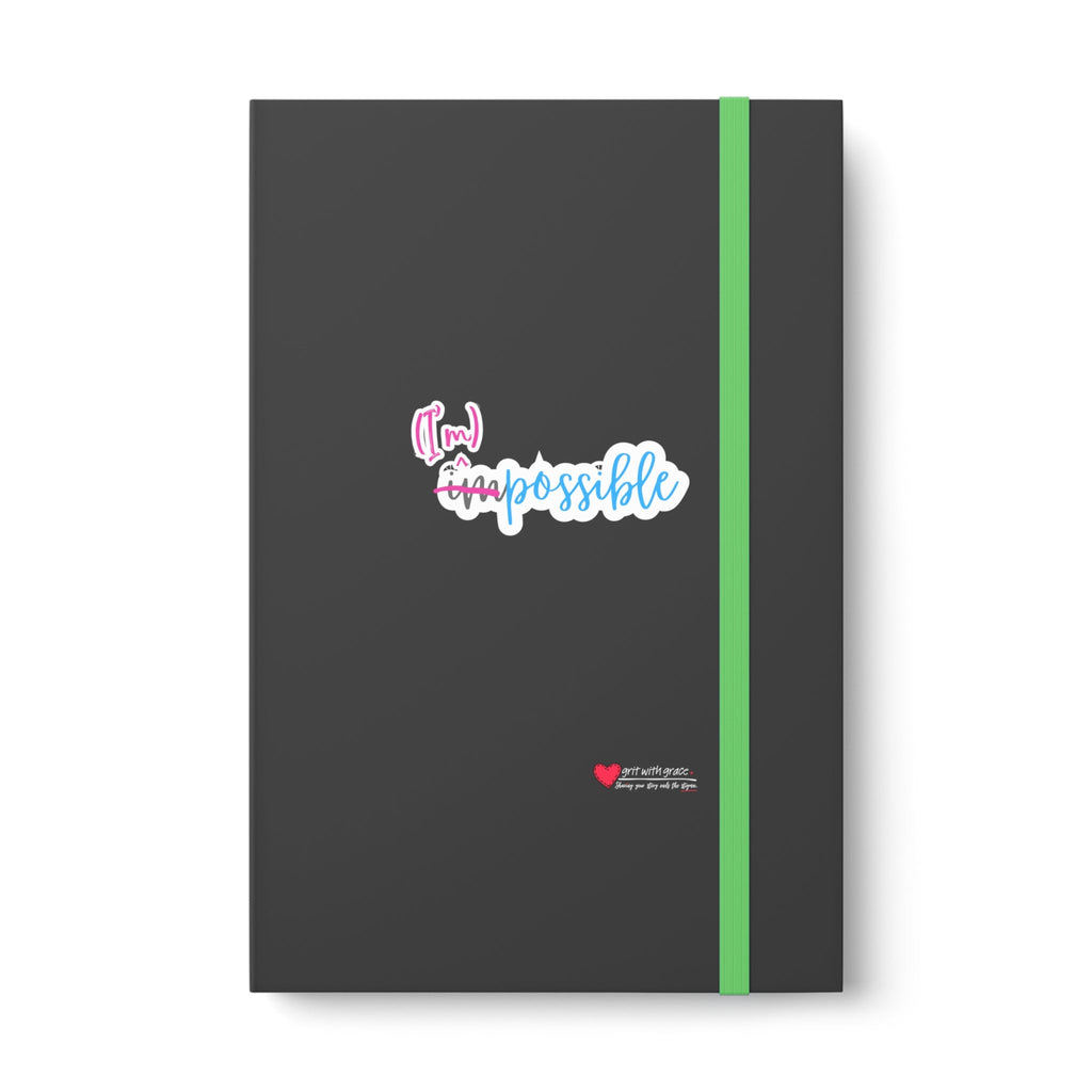Mental Health Matters - "(I'm) possible." Color Contrast Notebook - Ruled