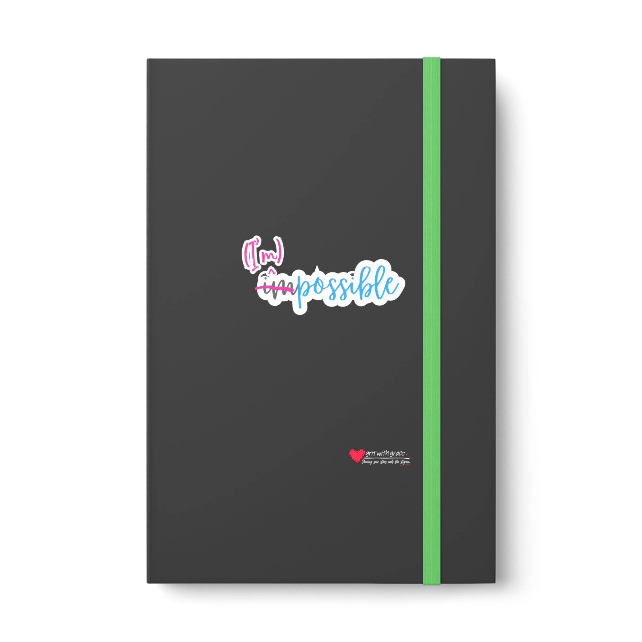 Mental Health Matters - "(I'm) possible." Color Contrast Notebook - Ruled