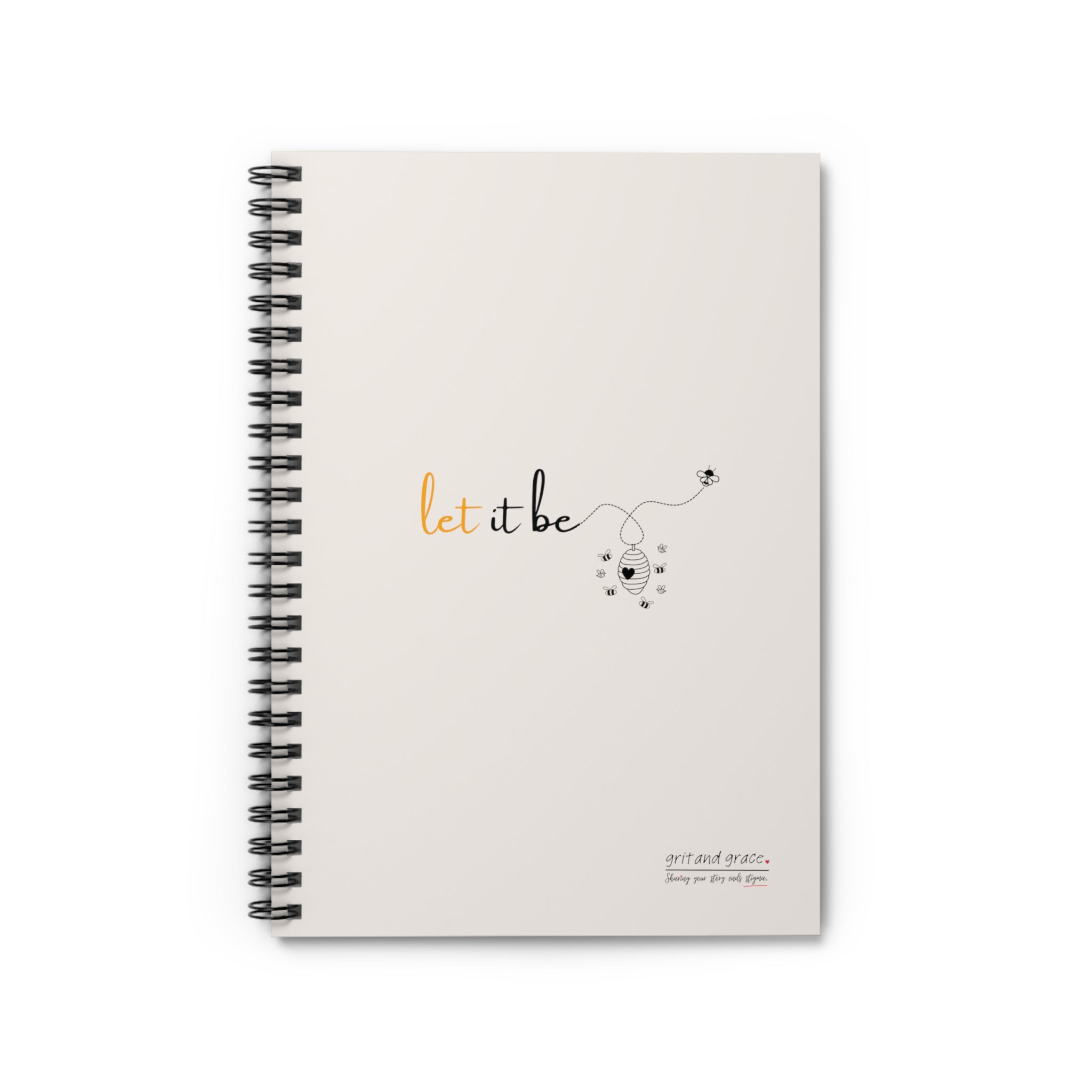 Bee Happy 'Let It Be' Inspirational Notebook