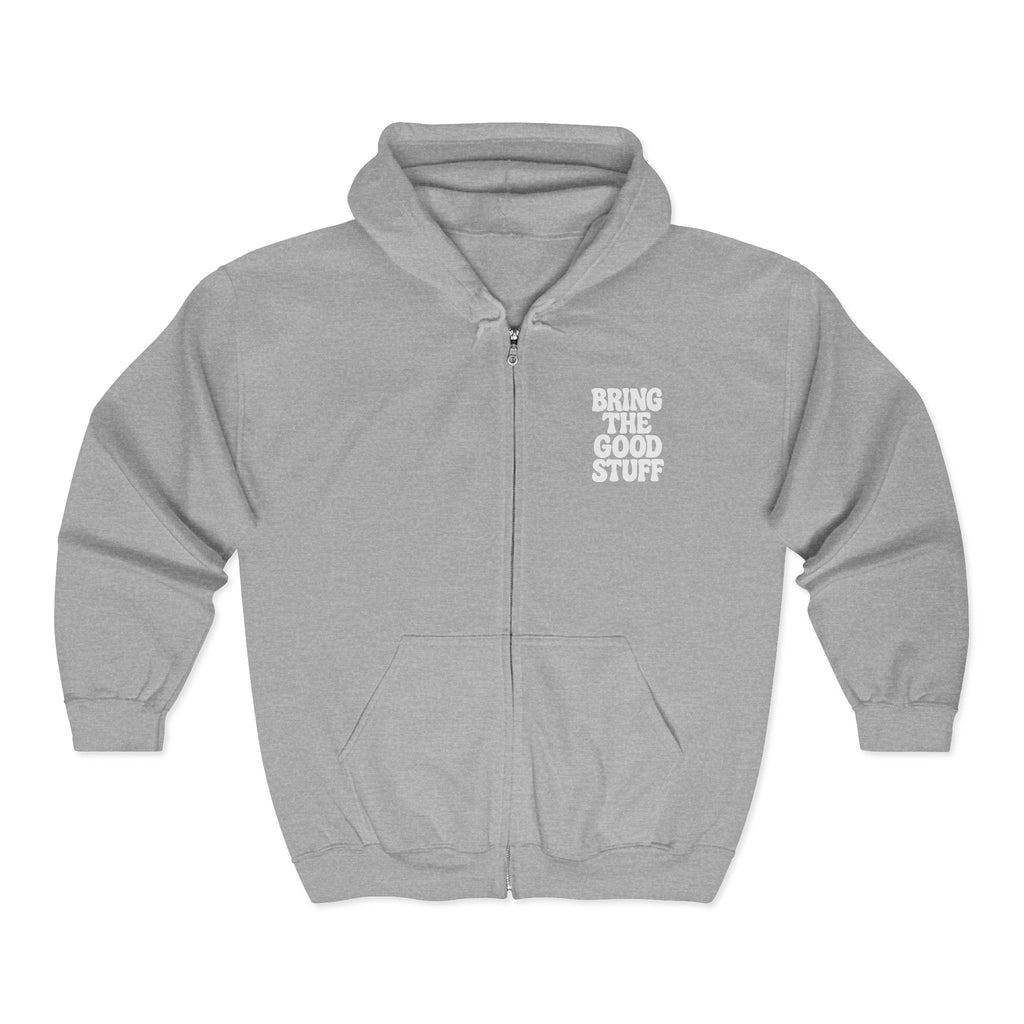 Bring The Good Stuff Darling Kick Back Zip Hoodie – Artisan Alley & Market