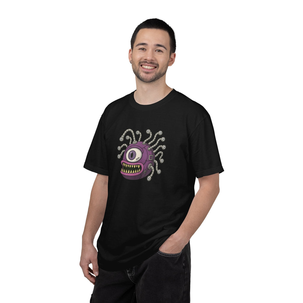 Retro Purple One-Eyed Creature Graphic Tee
