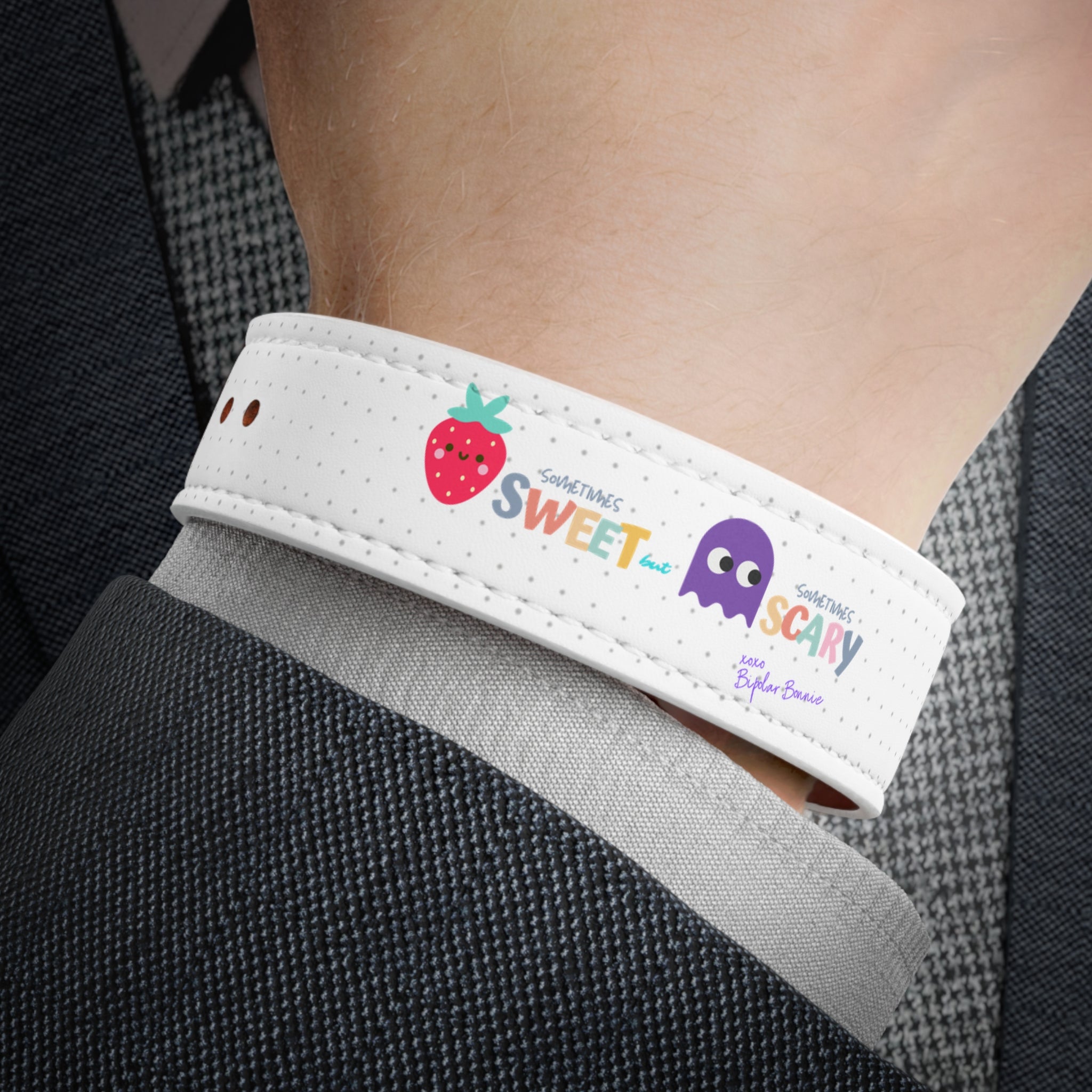 Bipolar Bonnie Series - Faux Leather Wristband