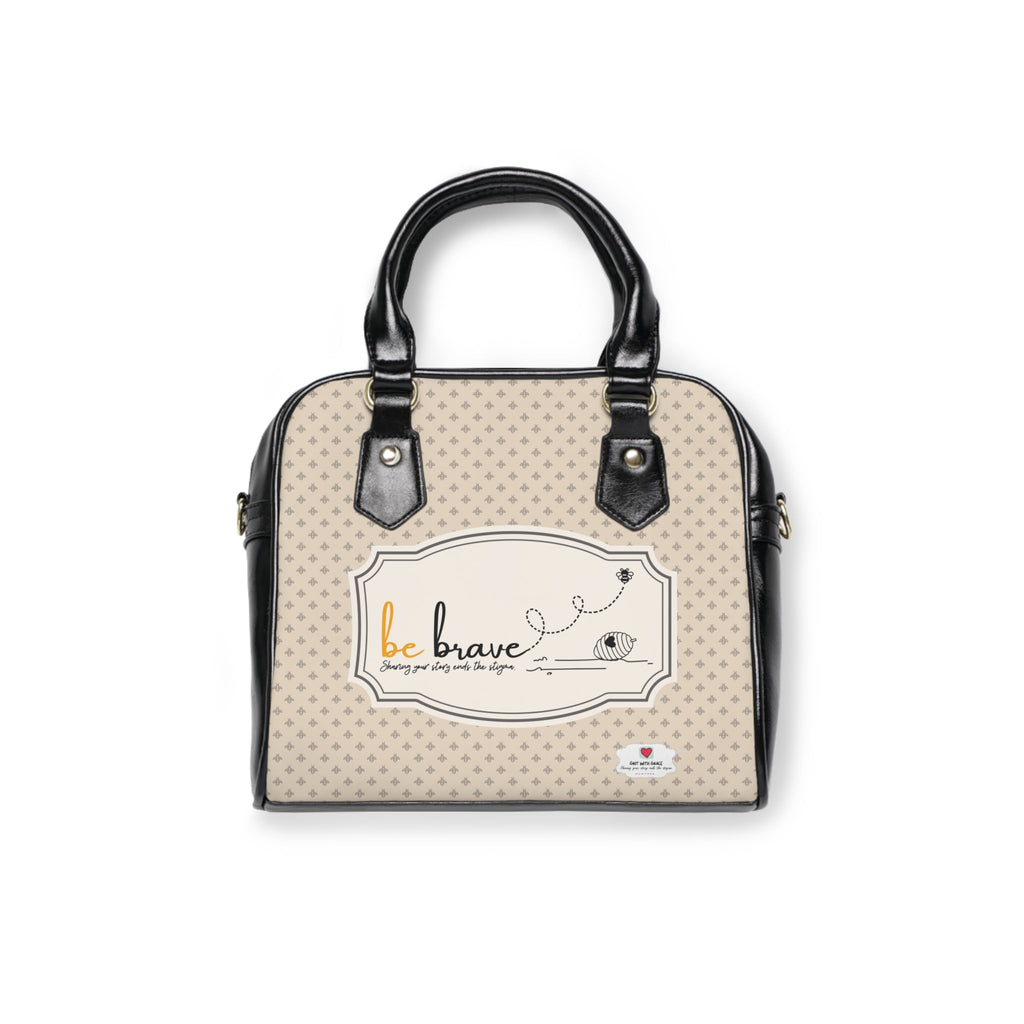 Bee Happy 'Courageous Journey' Inspirational Shoulder Handbag