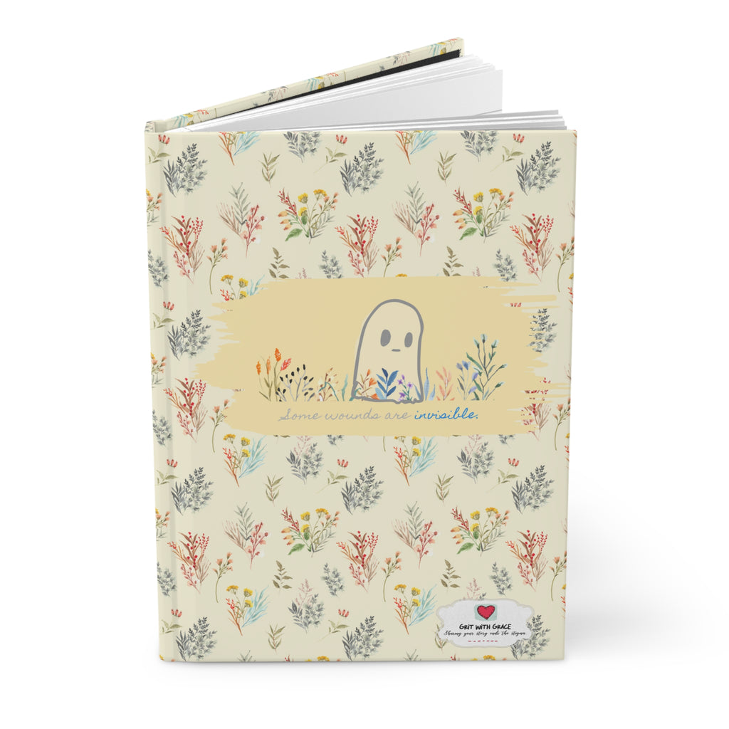 Invisible Ghost 'Some Wounds Are Invisible' Hardcover Matte Journal - Limited Edition