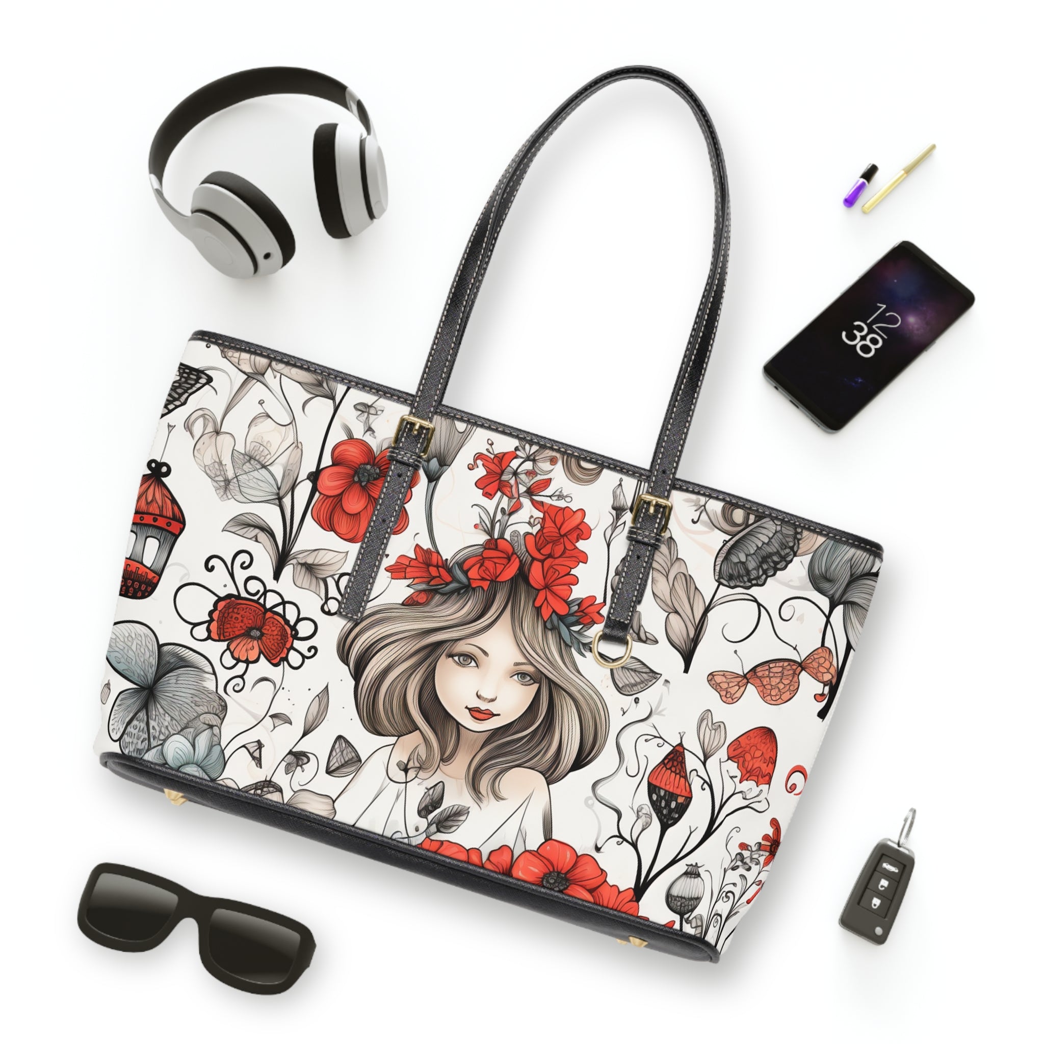 PU Leather Shoulder Bag