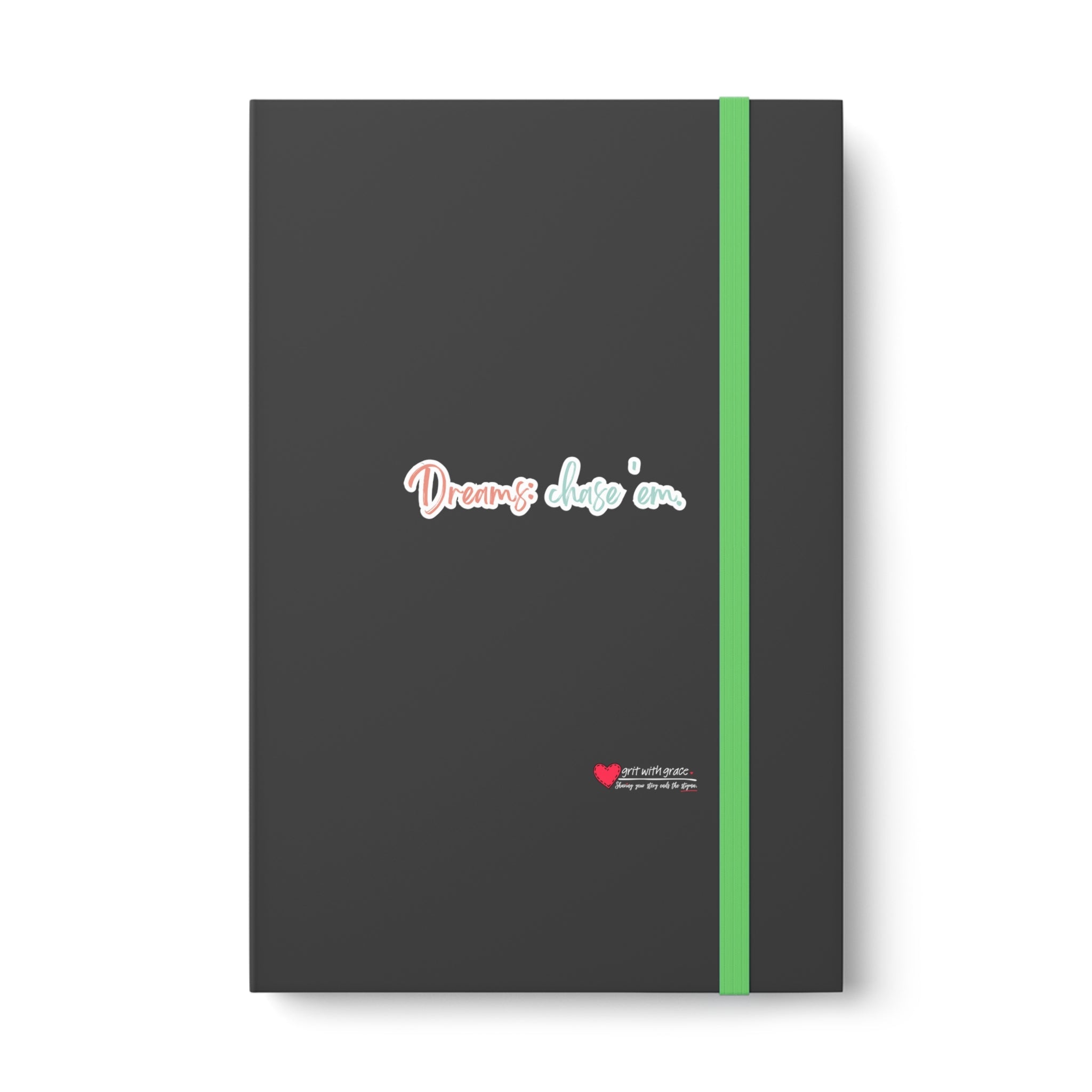 Mental Health Matters - "Dreams: chase 'em." Color Contrast Notebook - Ruled