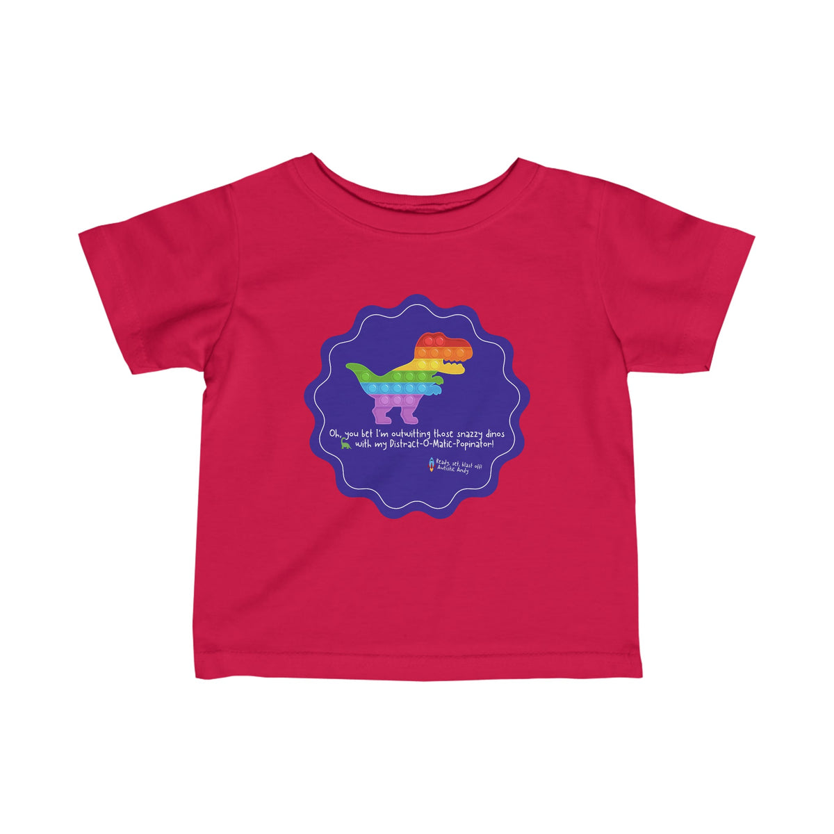 LIMITED EDITION AUTISTIC ANDY 'COLOR-CODED ADVENTURES' INFANT TEE SHIRT