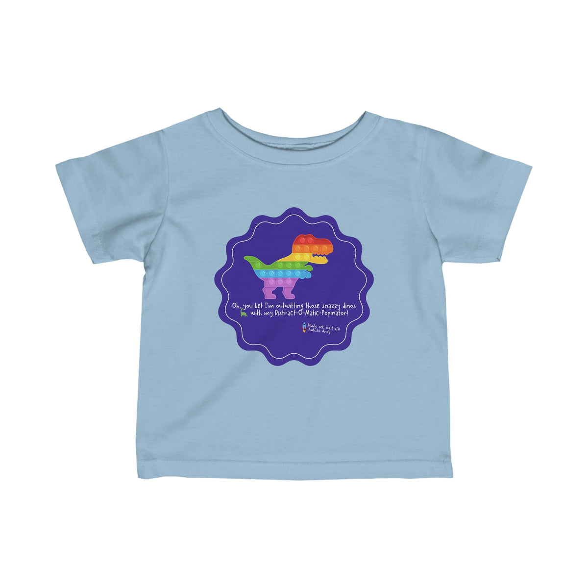 LIMITED EDITION AUTISTIC ANDY 'COLOR-CODED ADVENTURES' INFANT TEE SHIRT
