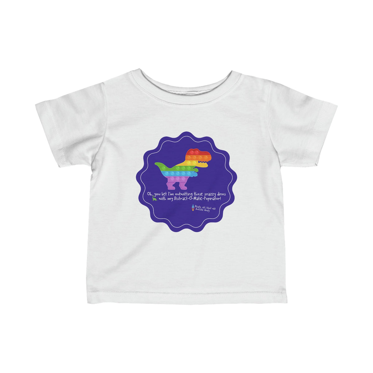 LIMITED EDITION AUTISTIC ANDY 'COLOR-CODED ADVENTURES' INFANT TEE SHIRT
