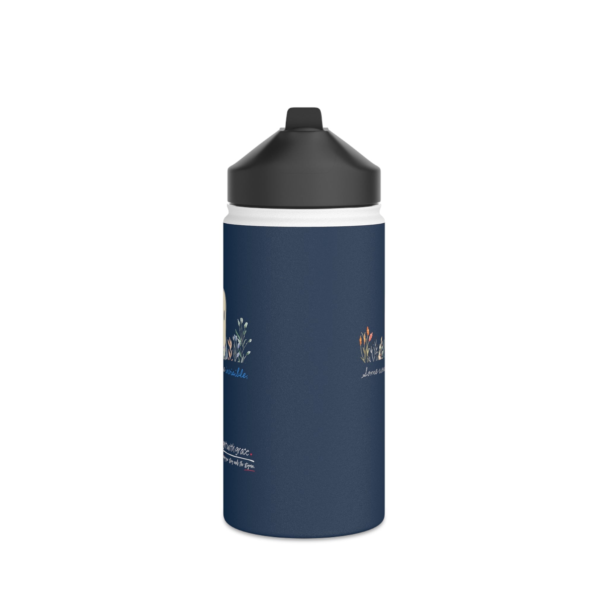 Invisible Ghost 'Invisible Wounds' Stainless Steel Water Bottle