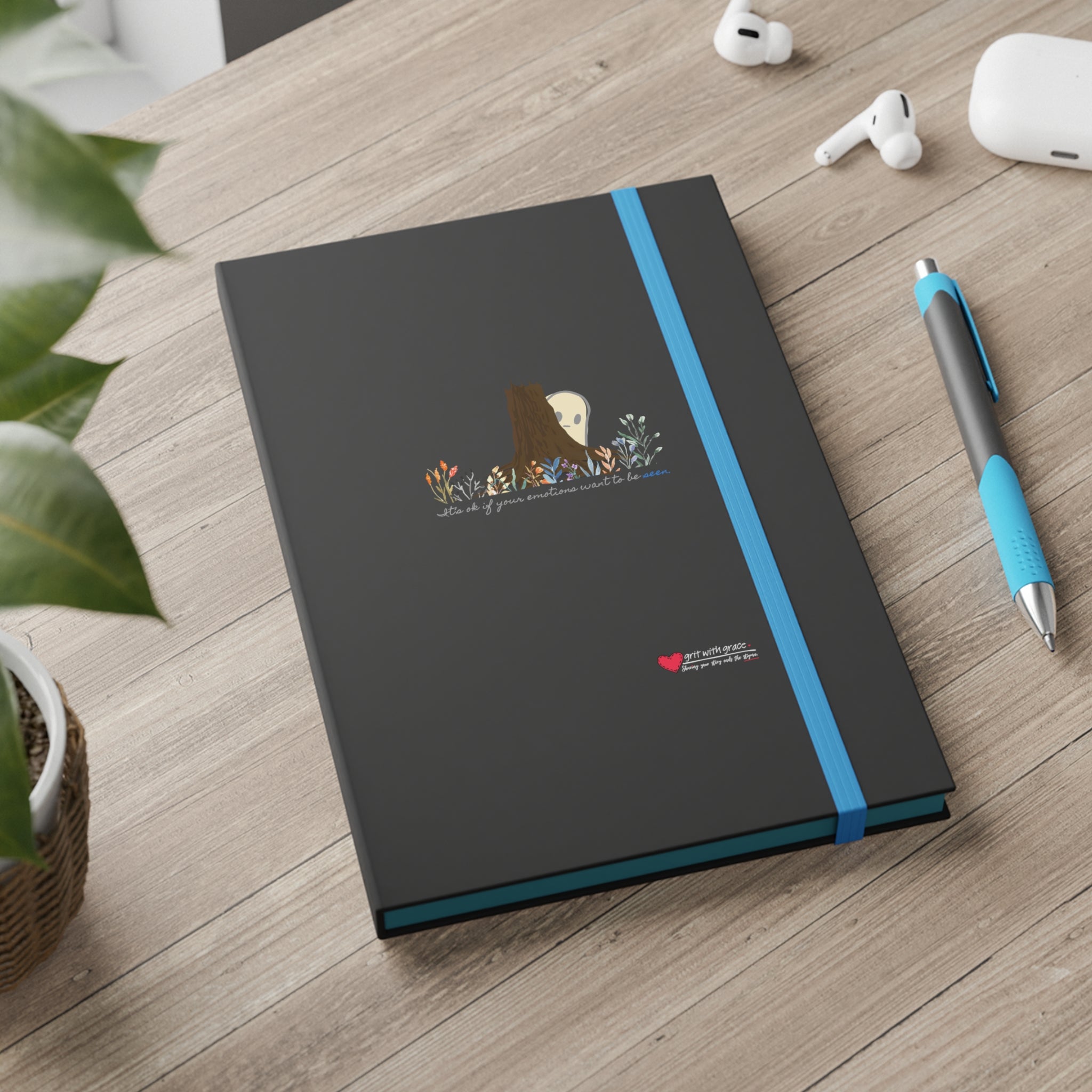 Invisible Ghost 'Seen Emotions' Ruled Color Notebook