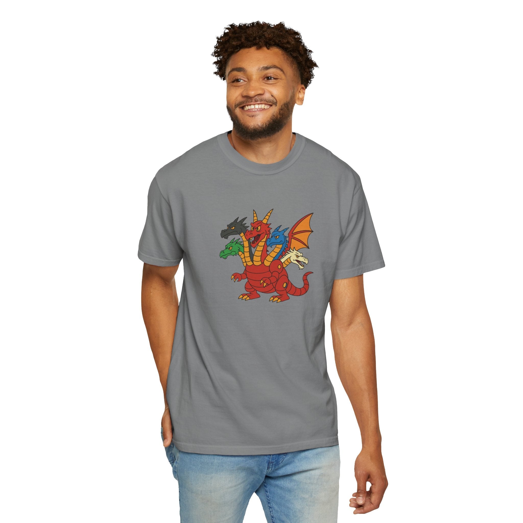 Multi-Headed Dragon T-Shirt — Colorful Fantasy Creature Tee