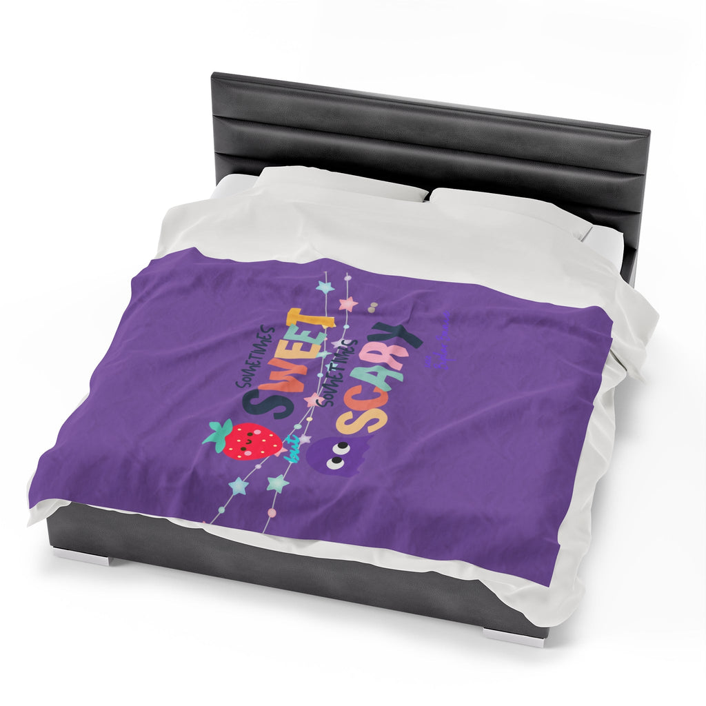 Bipolar Bonnie Series - "Sometimes Sweet But Sometimes Scary" Velveteen Plush Blanket