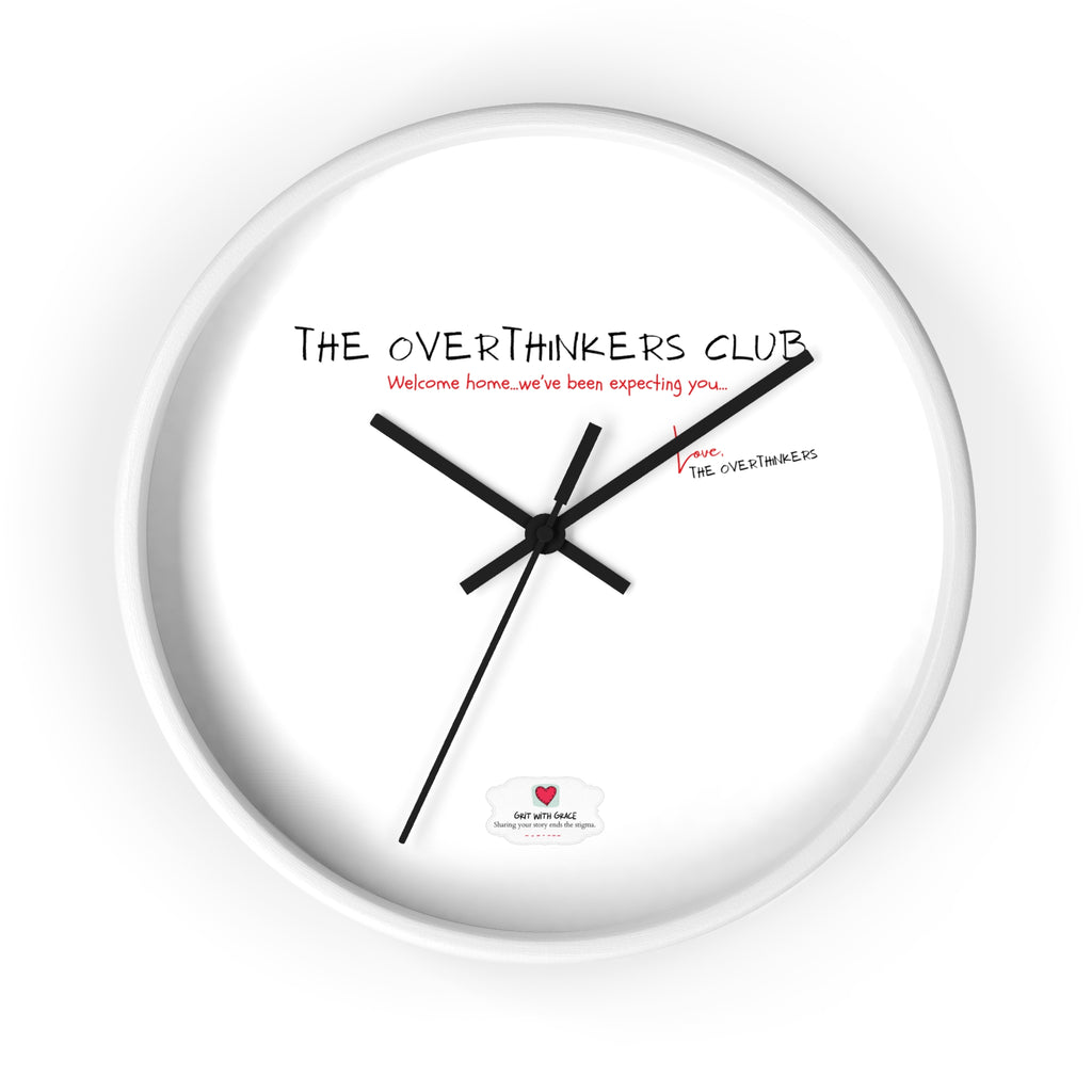 The Overthinkers Club Wall Clock