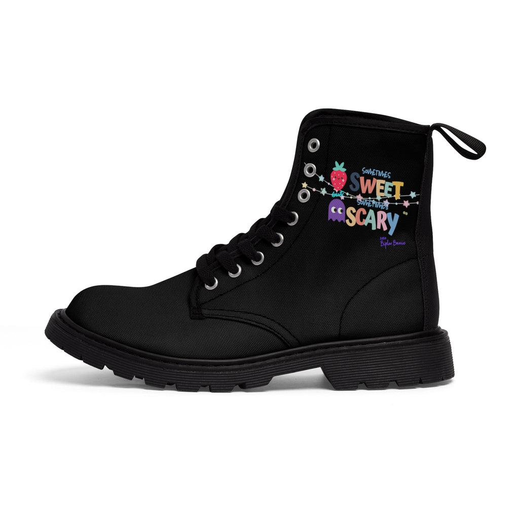 Bipolar Bonnie 'Sweet But Sometimes Scary' Combat Boots