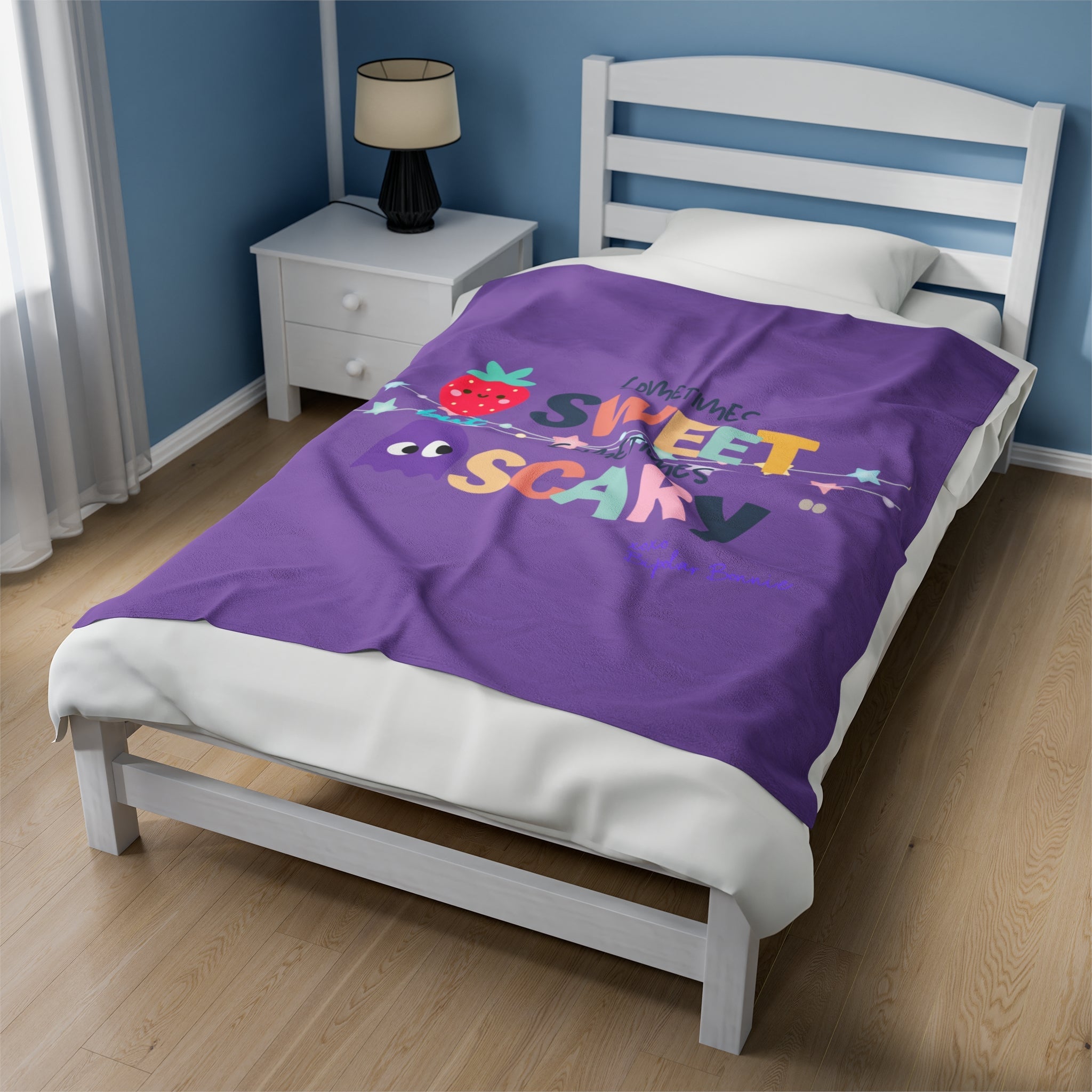Bipolar Bonnie Series - "Sometimes Sweet But Sometimes Scary" Velveteen Plush Blanket