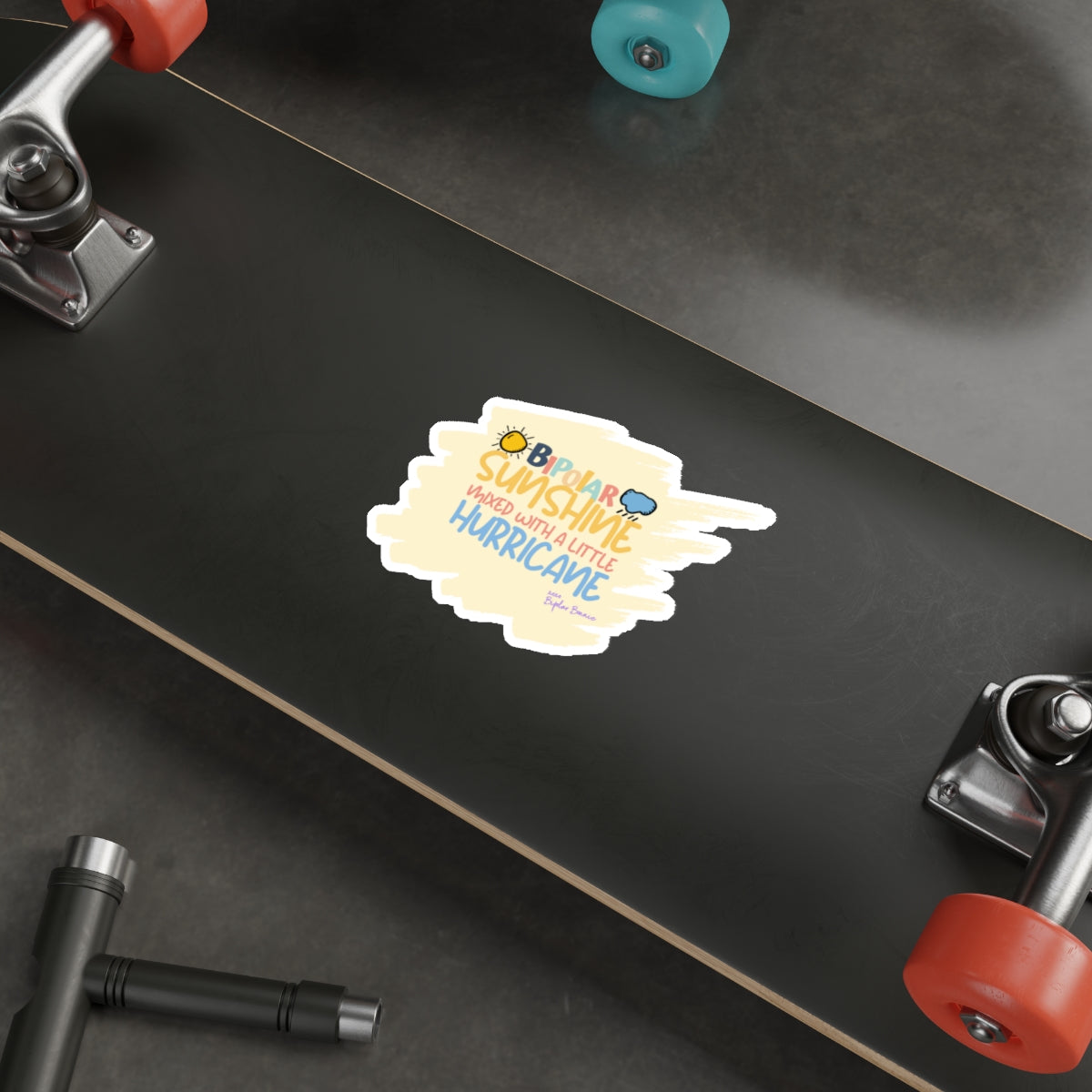 Bipolar Bonnie Series - "Bipolar Sunshine Mixed With A Little Hurricane" Die-Cut Stickers