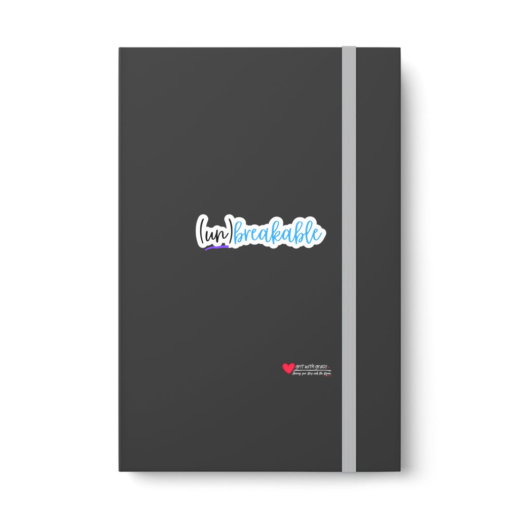 Mental Health Matters - "(un) breakable." Color Contrast Notebook - Ruled