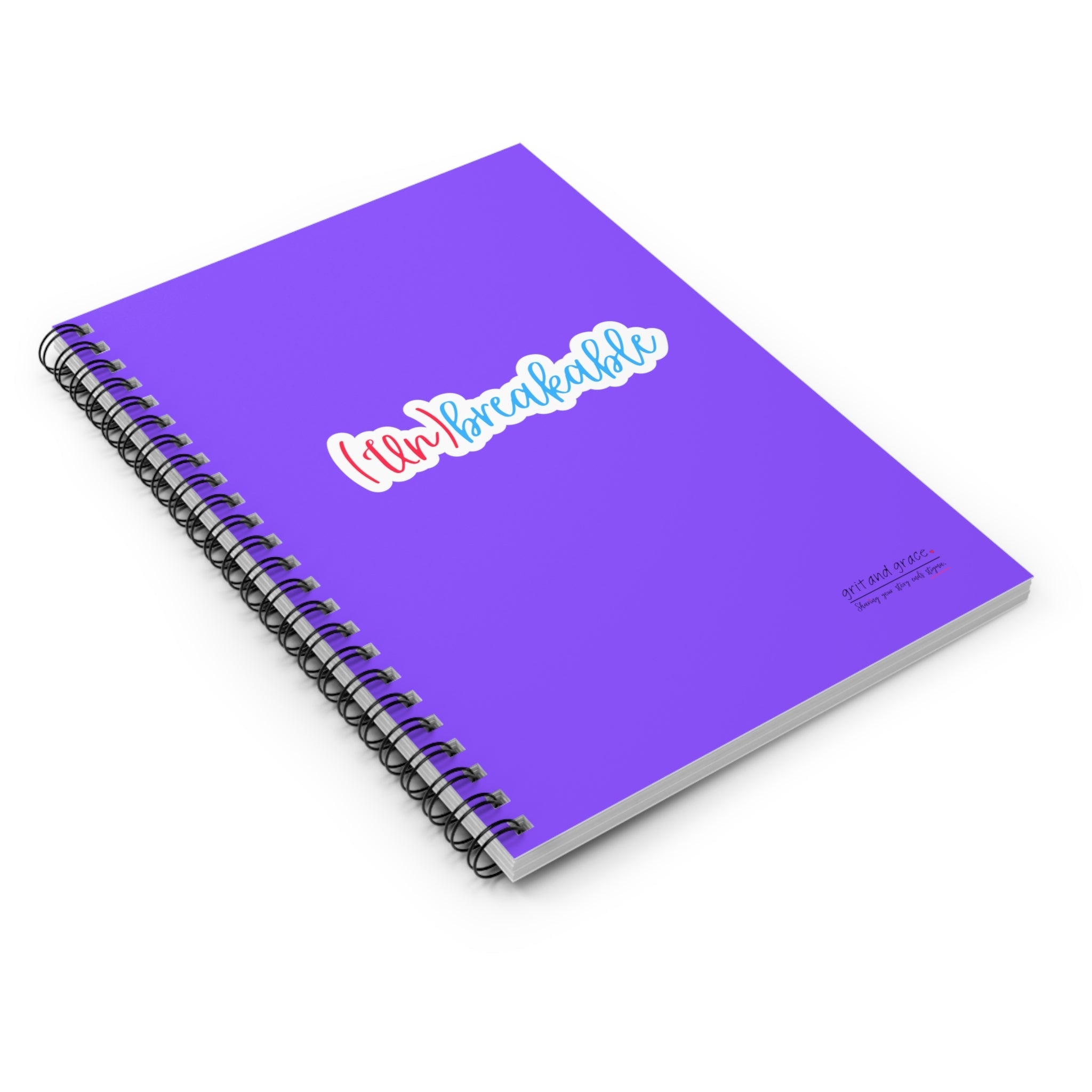 Mental Health Matters - "(un) breakable." Spiral Notebook - Ruled Line