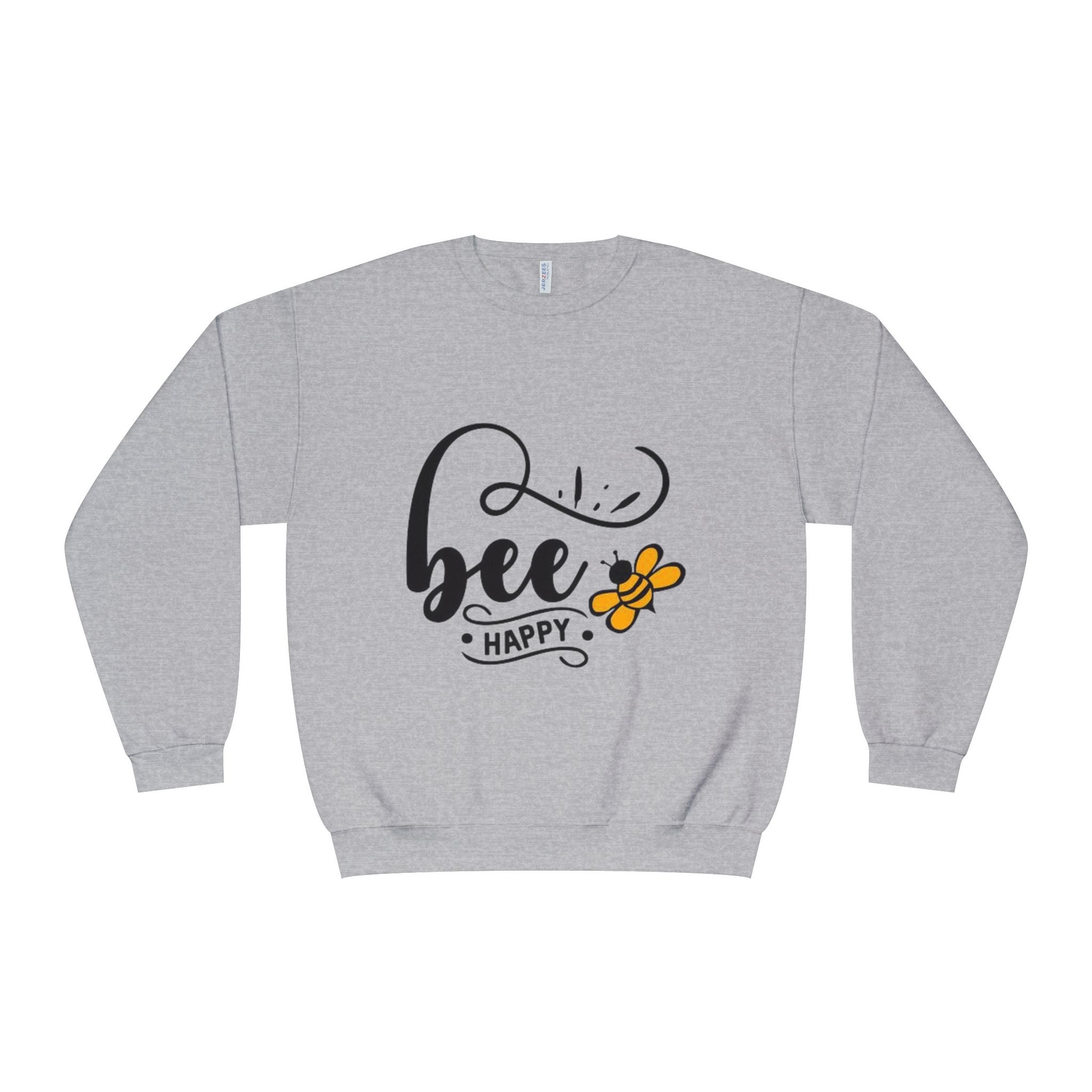 Bee Happy Series - "Bee Happy." Unisex NuBlend Crewneck Sweatshirt