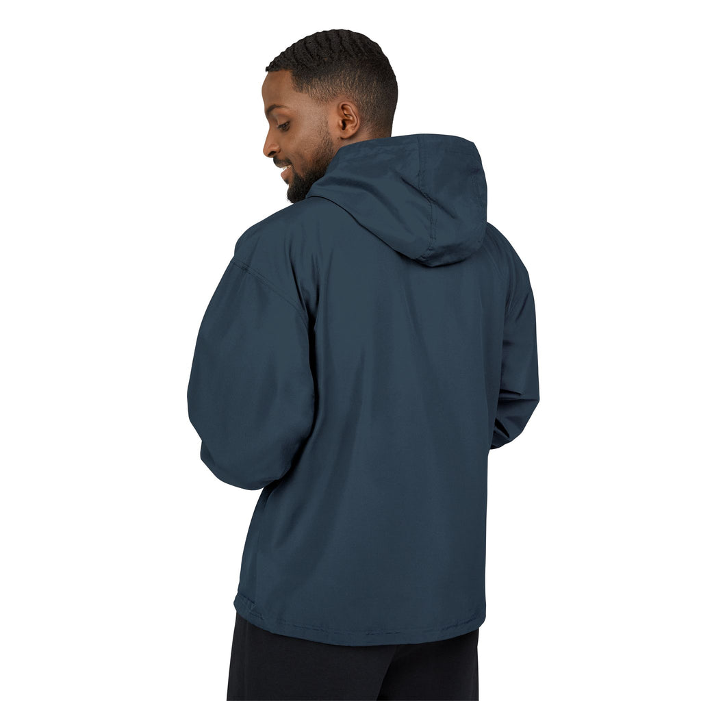 Bring The Good Stuff Light Blue Packable Anorak