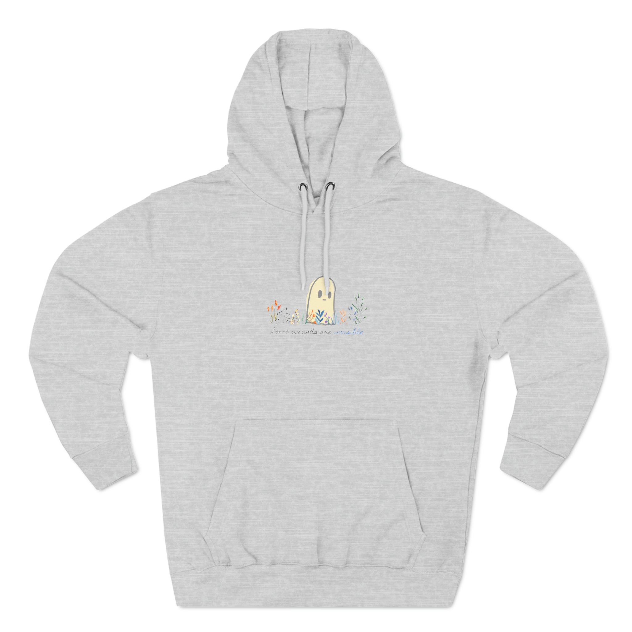 Invisible Ghost Series - "Some Wounds Are Invisible." Unisex Premium Pullover Hoodie