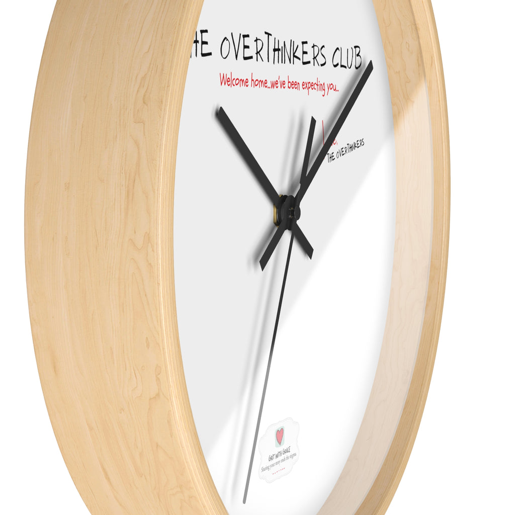 The Overthinkers Club Wall Clock