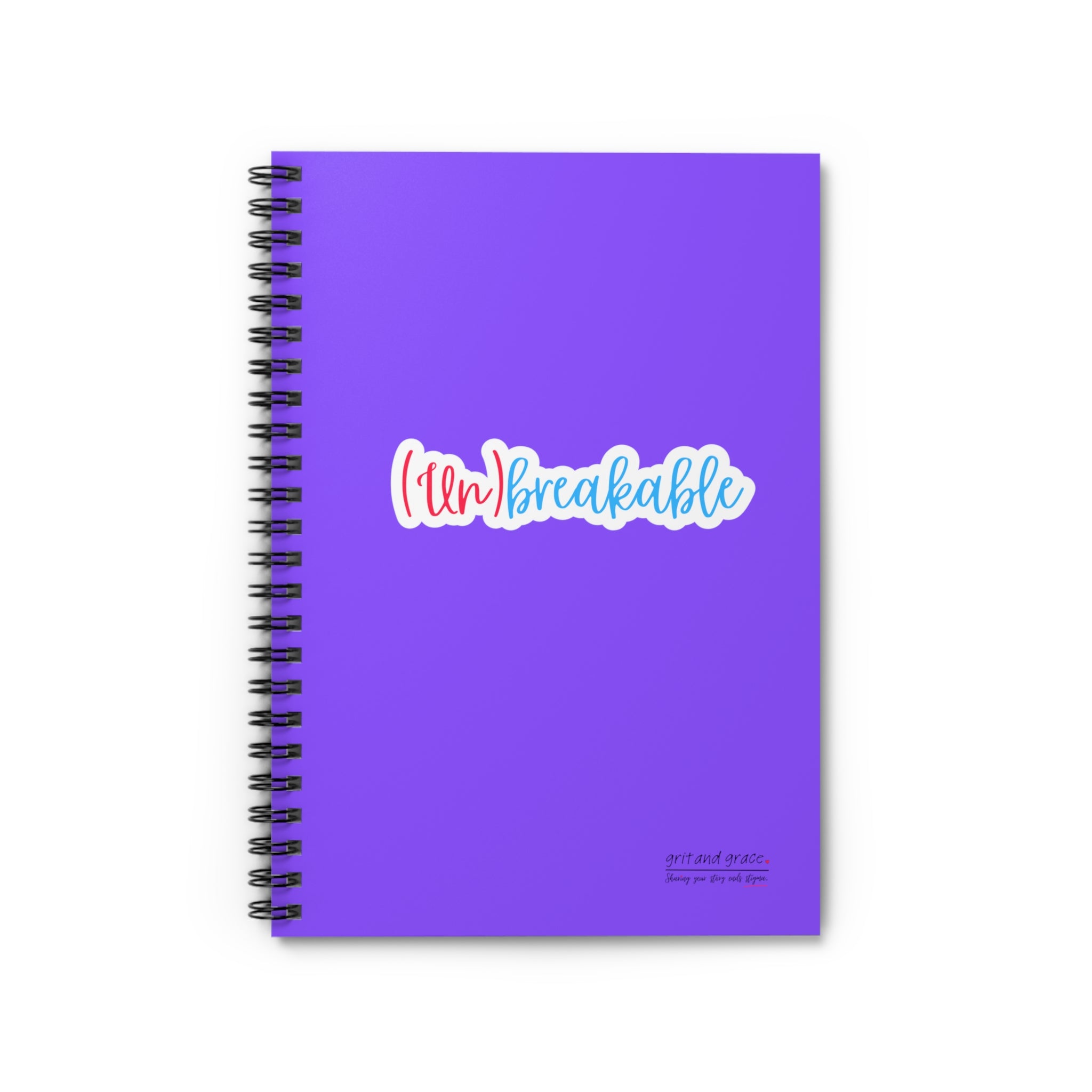 Mental Health Matters - "(un) breakable." Spiral Notebook - Ruled Line