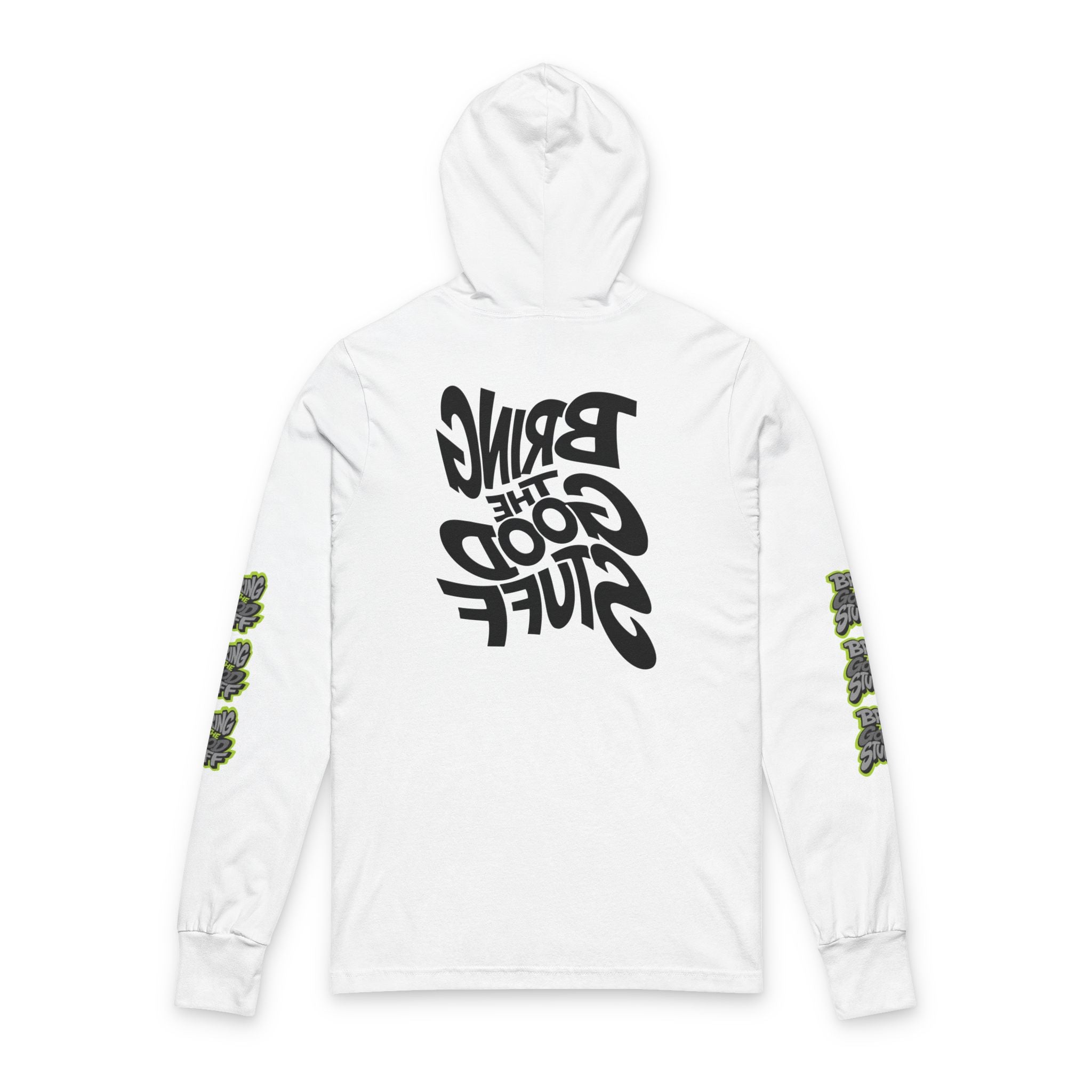 Bring The Good Stuff Twisted Hooded Long Sleeve Tee