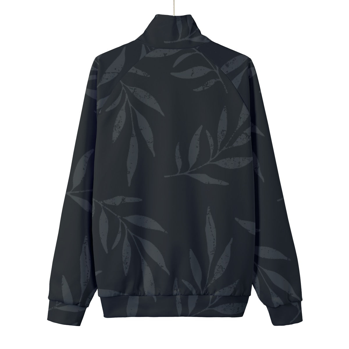 Unisex Stand Collar Black Lining Jacket