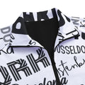 Unisex Stand Collar Black Lining Jacket