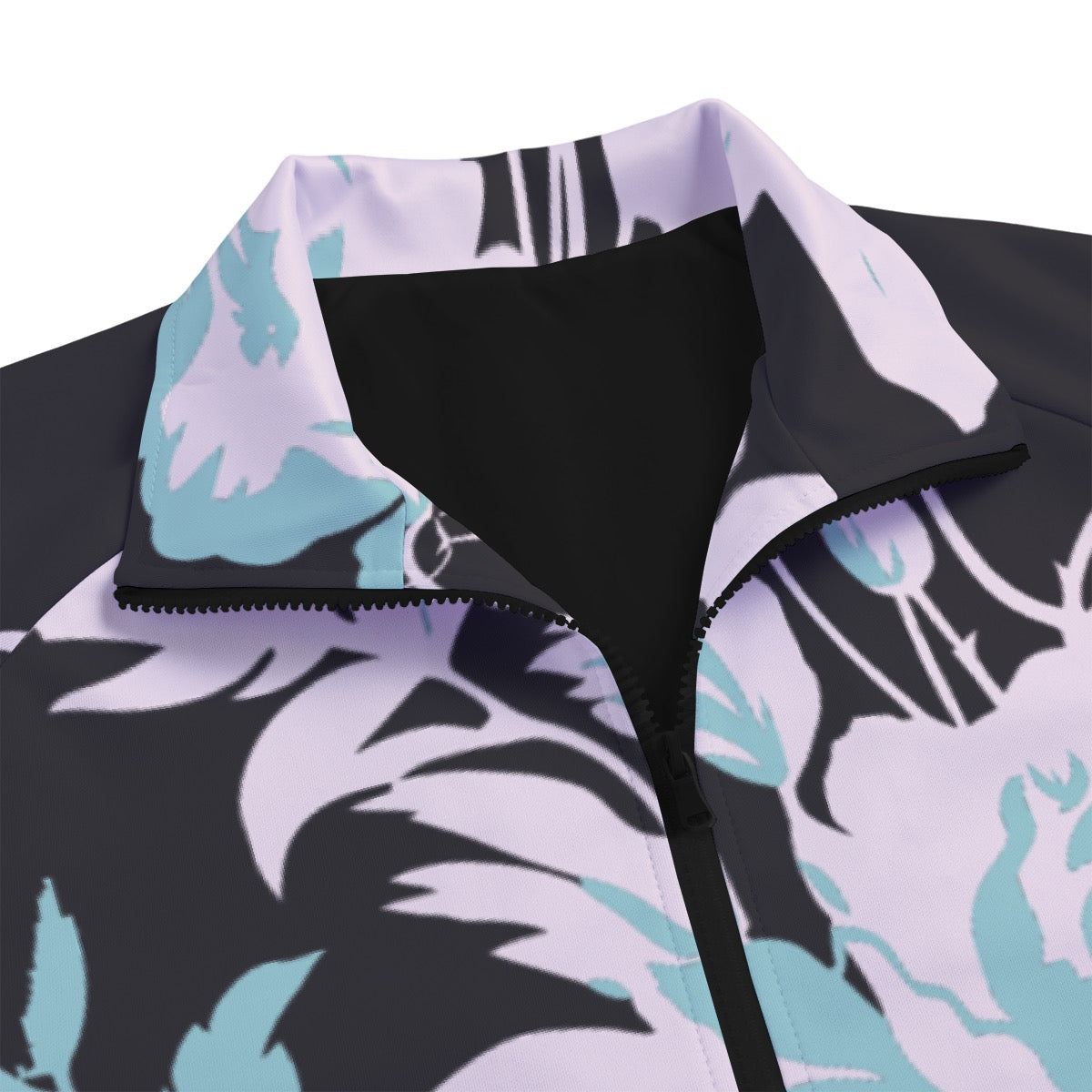 Unisex Stand Collar Black Lining Jacket