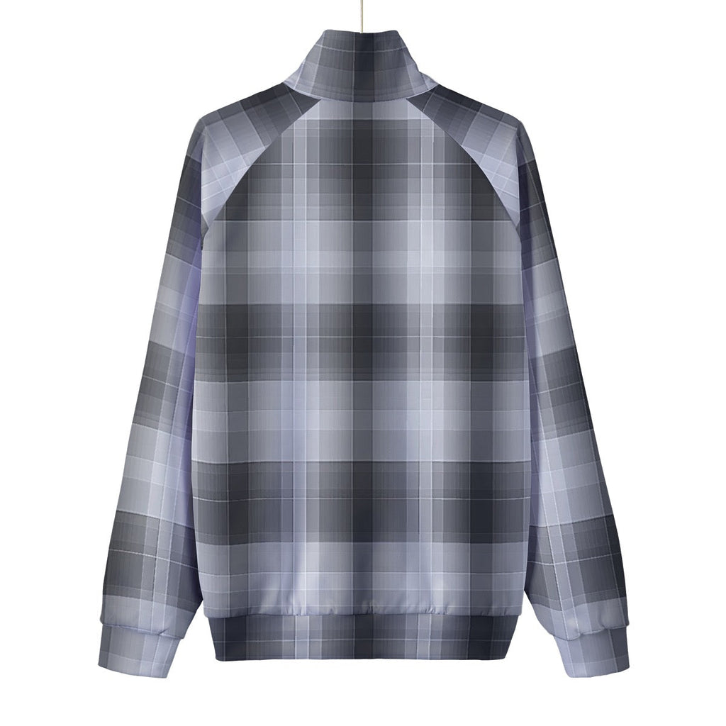 Unisex Stand Collar Black Lining Jacket