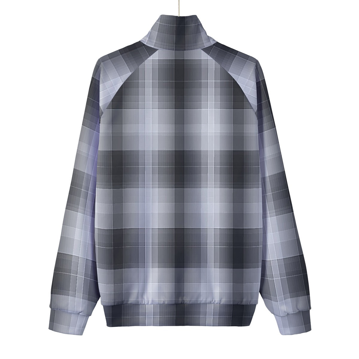 Unisex Stand Collar Black Lining Jacket
