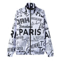Unisex Stand Collar Black Lining Jacket